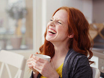 laughing woman