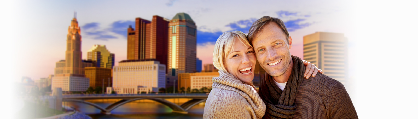 Happy couple in Columbus, Ohio