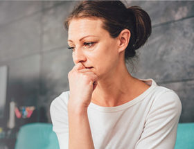 Pensive woman