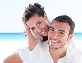 happy couple on Siesta Key Beach, Sarasota