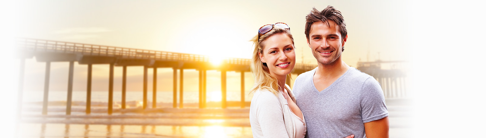 couple smiling in san diego