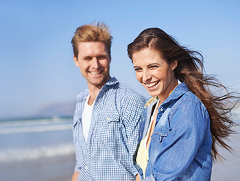 couple on a beach