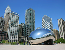 'the Bean' in Millennium Square, Chicago