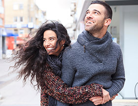 Beautiful hispanic couple