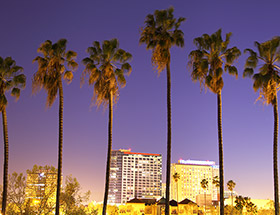 Downtown San Jose at night