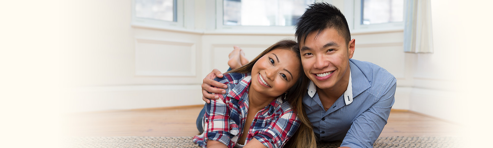 Filipino dating couple happy together smiling