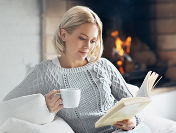 woman reading