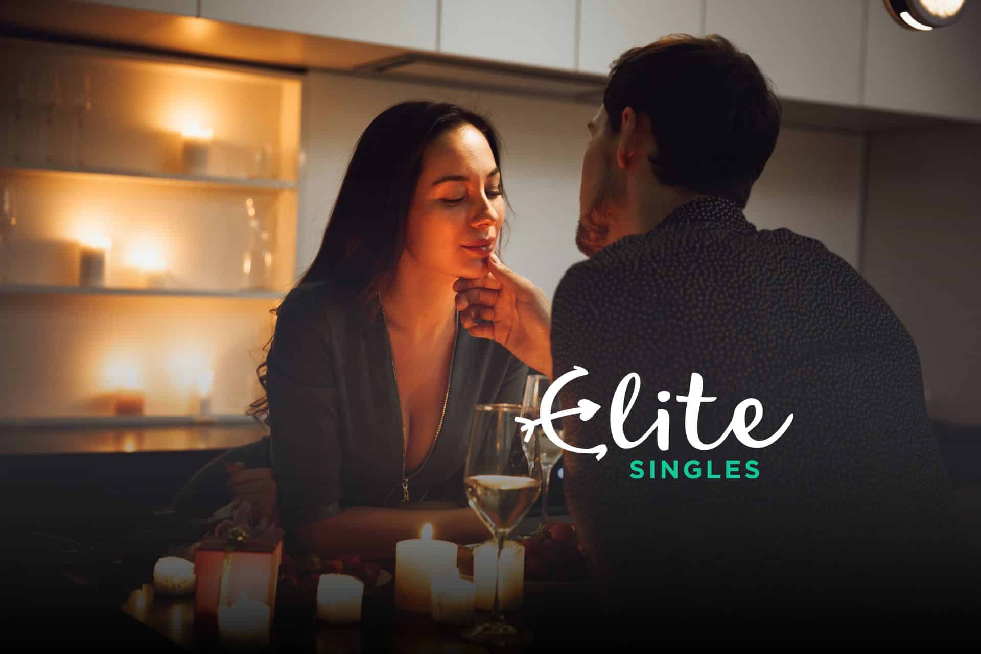 Couple on a romantic date who met on a luxury dating site, EliteSingles
